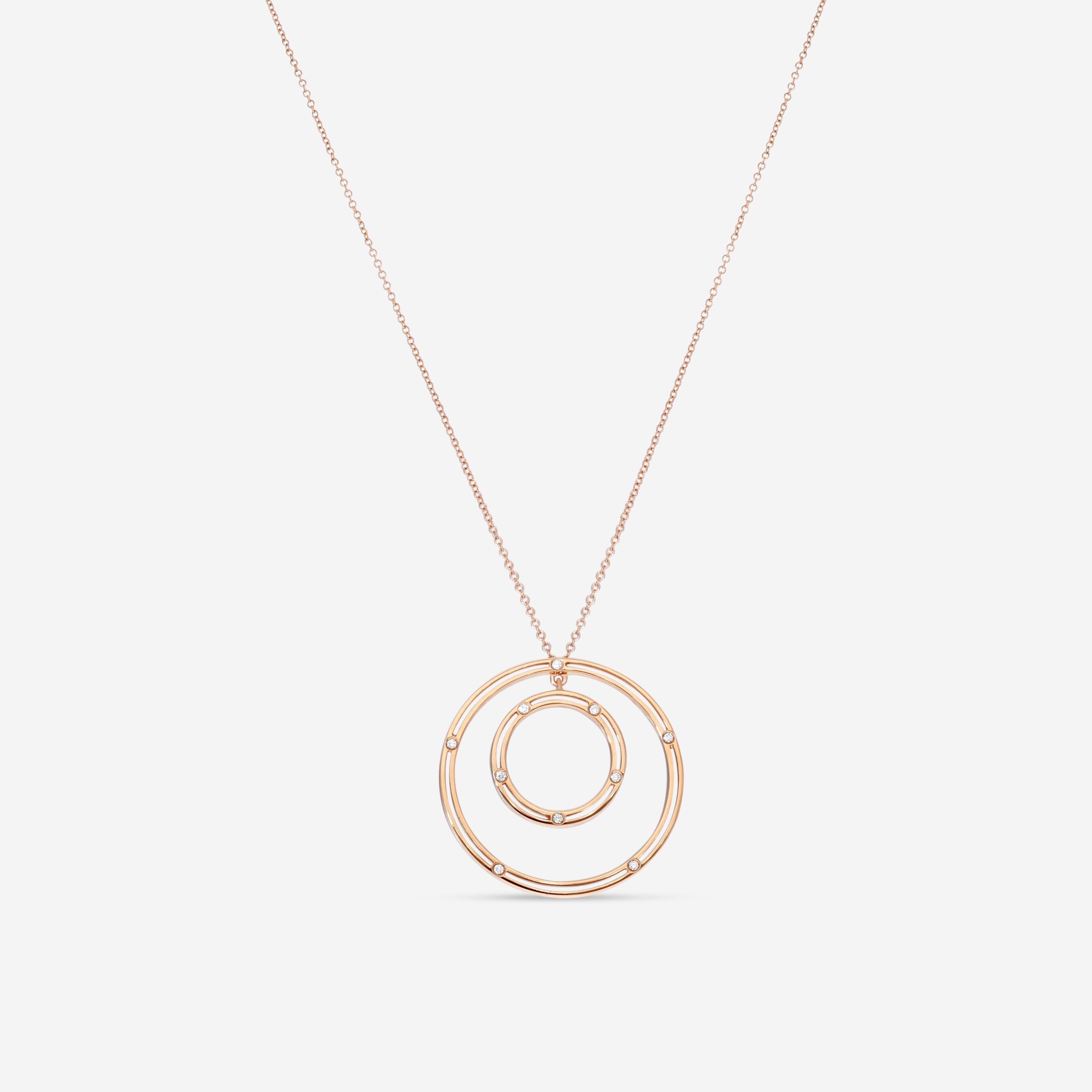 Damiani 18K Rose Gold Diamond Pendant Necklace 20086880