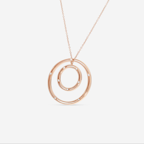 Damiani 18K Rose Gold Diamond Pendant Necklace 20086880