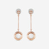 Damiani D. Side 18K Rose Gold Mother Of Pearl Diamond Drop Earrings 20086901