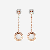 Damiani D. Side 18K Rose Gold Mother Of Pearl Diamond Drop Earrings 20086901