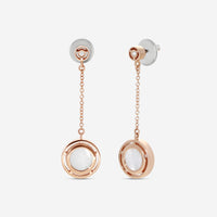 Damiani D. Side 18K Rose Gold Mother Of Pearl Diamond Drop Earrings 20086901
