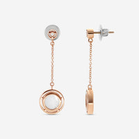 Damiani D. Side 18K Rose Gold Mother Of Pearl Diamond Drop Earrings 20086901