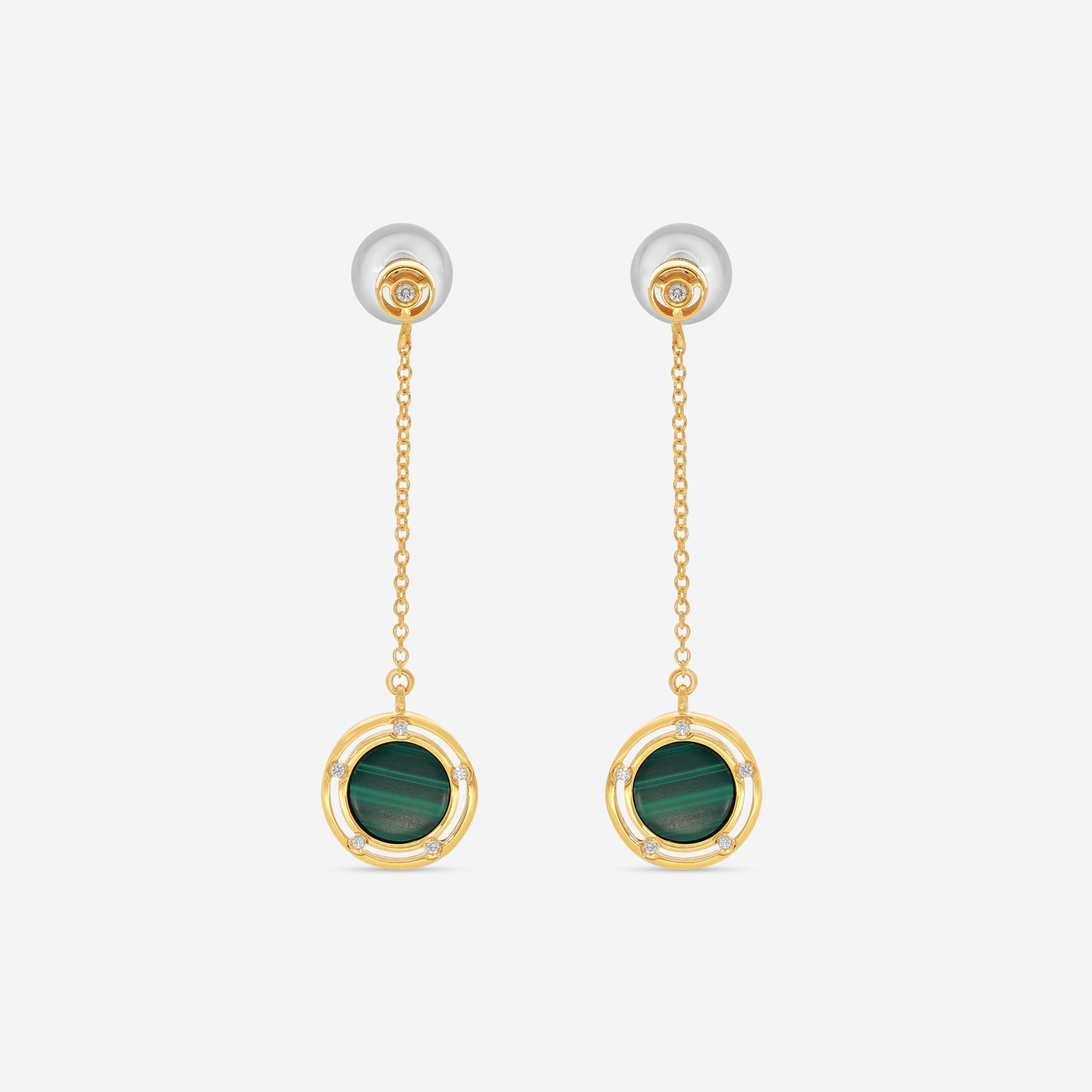 Damiani 18K Yellow Gold Diamond Drop Earrings 20086902 - THE SOLIST