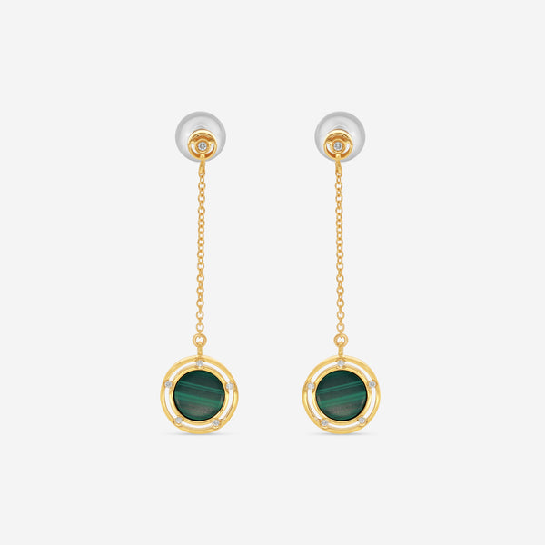 Damiani 18K Yellow Gold Diamond Drop Earrings 20086902 - THE SOLIST