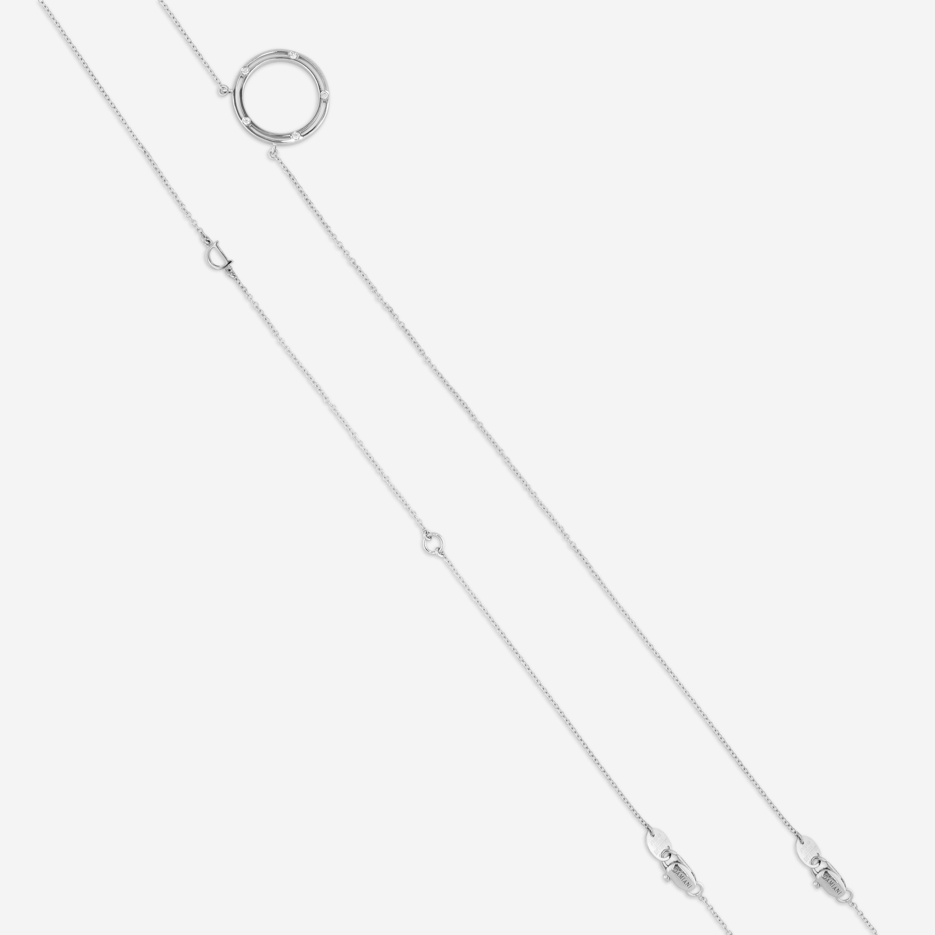 Damiani 18K Whıte Gold Diamond Rope Necklace 20087273