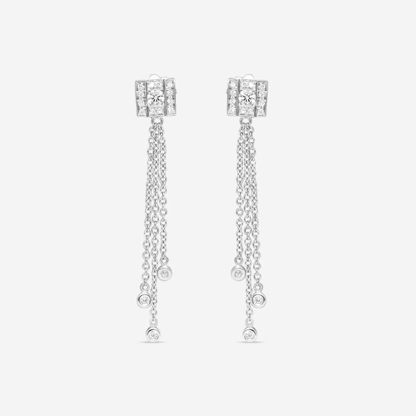 Damiani 18K Whıte Gold Diamond Drop Earrings 20089553 - THE SOLIST