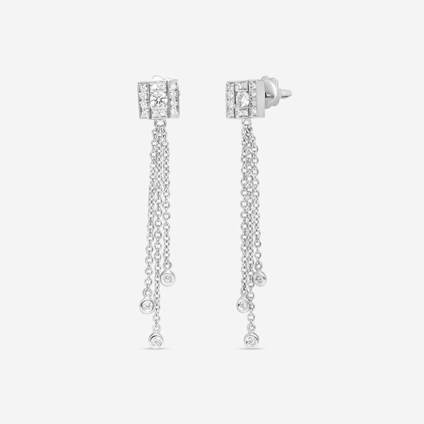 Damiani 18K Whıte Gold Diamond Drop Earrings 20089553 - THE SOLIST