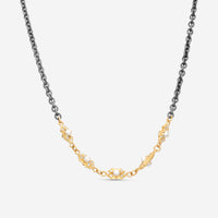 Armenta 18K Yellow Gold & Sterling Silver Diamond & White Pearl Station Necklace 20096