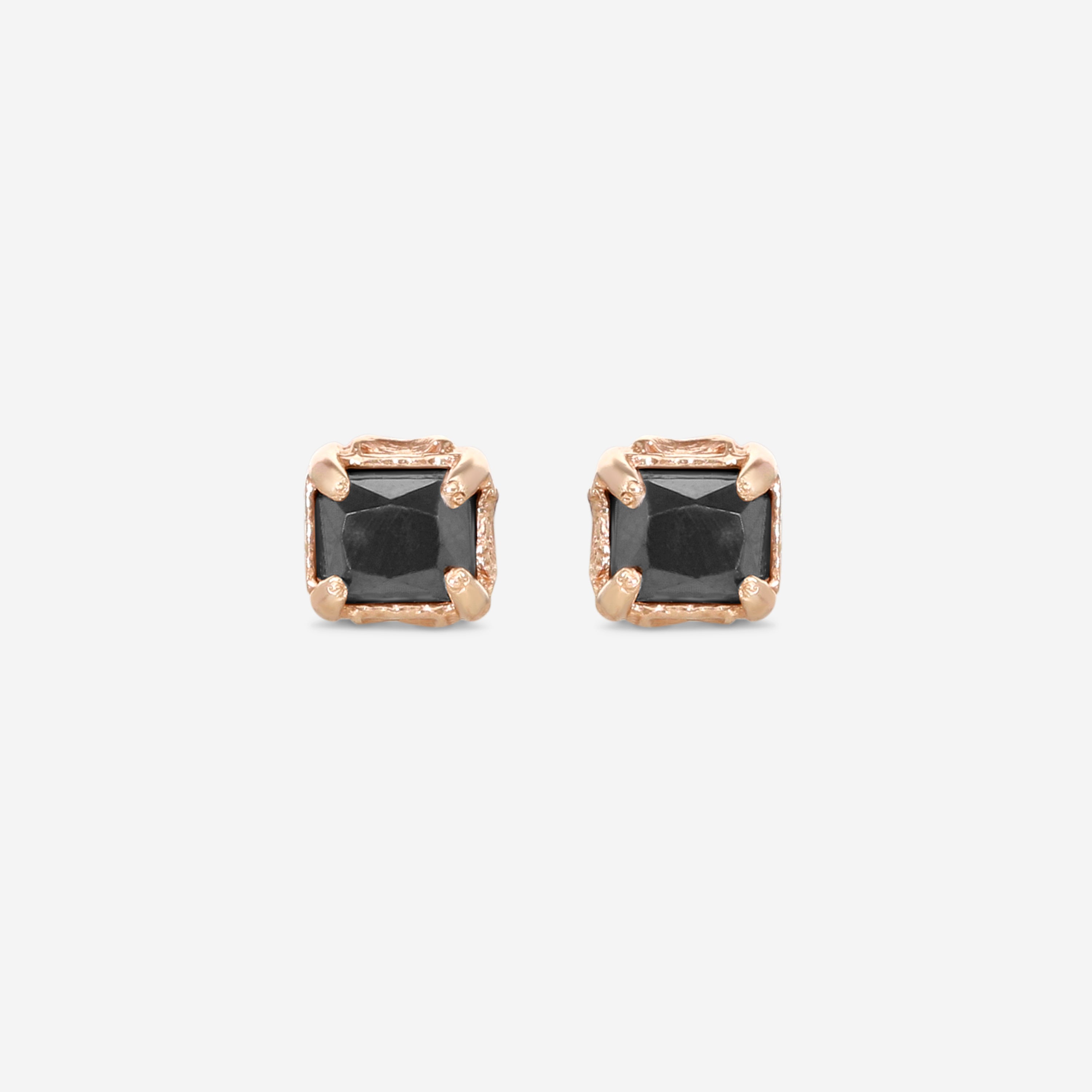 Armenta 14K Rose Gold Hematite Stud Earrings 20177