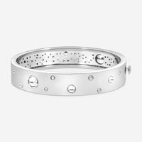 Roberto Coin Pois Moi Luna 18K White Gold Diamond Bangle Bracelet 8882510AWBAX - THE SOLIST