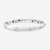 Roberto Coin Pois Moi Luna 18K White Gold Diamond Outline Bangle Bracelet 883132AWBAXS
