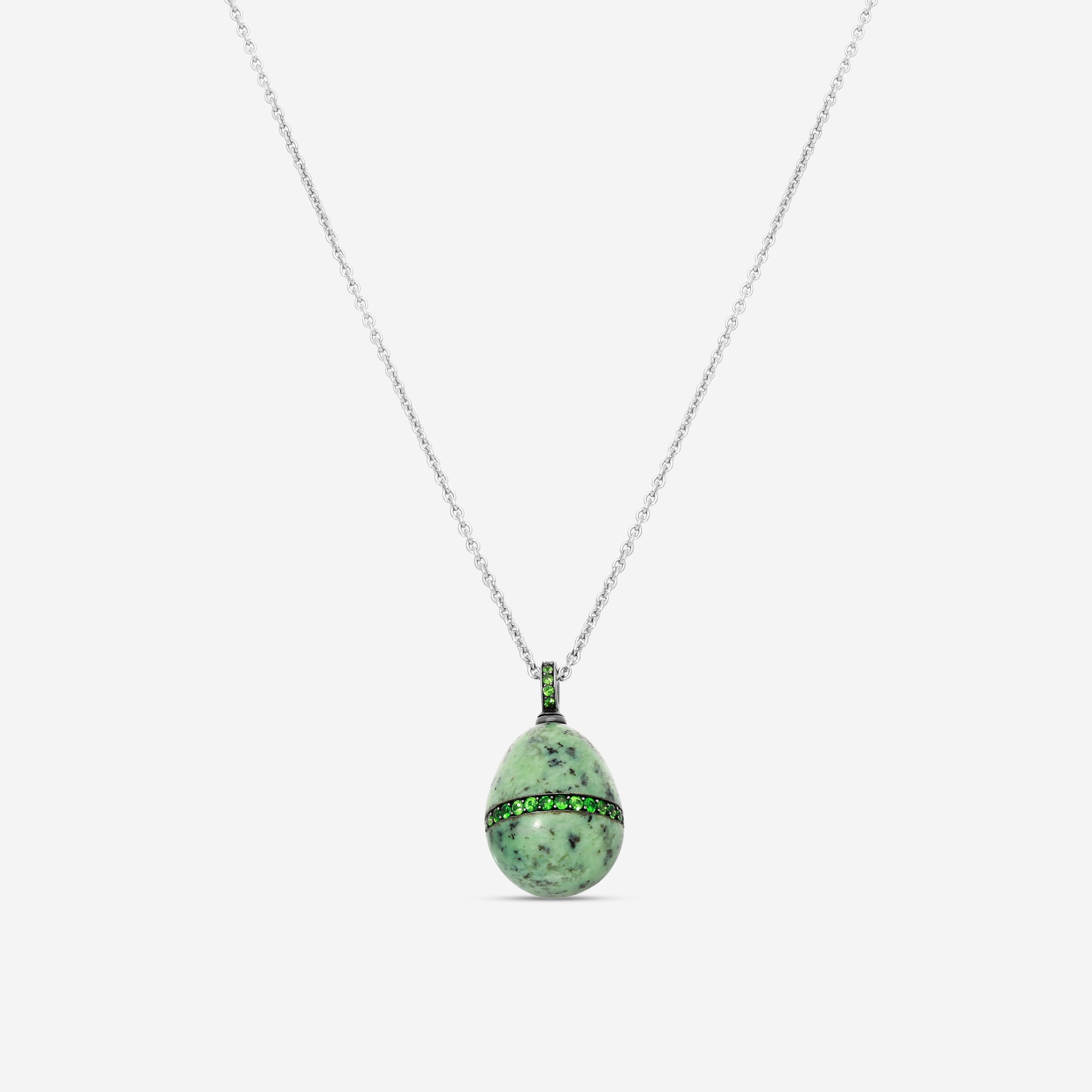 Fabergé Stoneflower Sterling Silver Grossular Garnet Pendant 190FP343/1