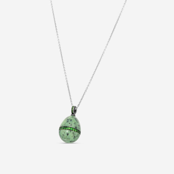 Fabergé Stoneflower Sterling Silver Grossular Garnet Pendant 190FP343/1 - THE SOLIST