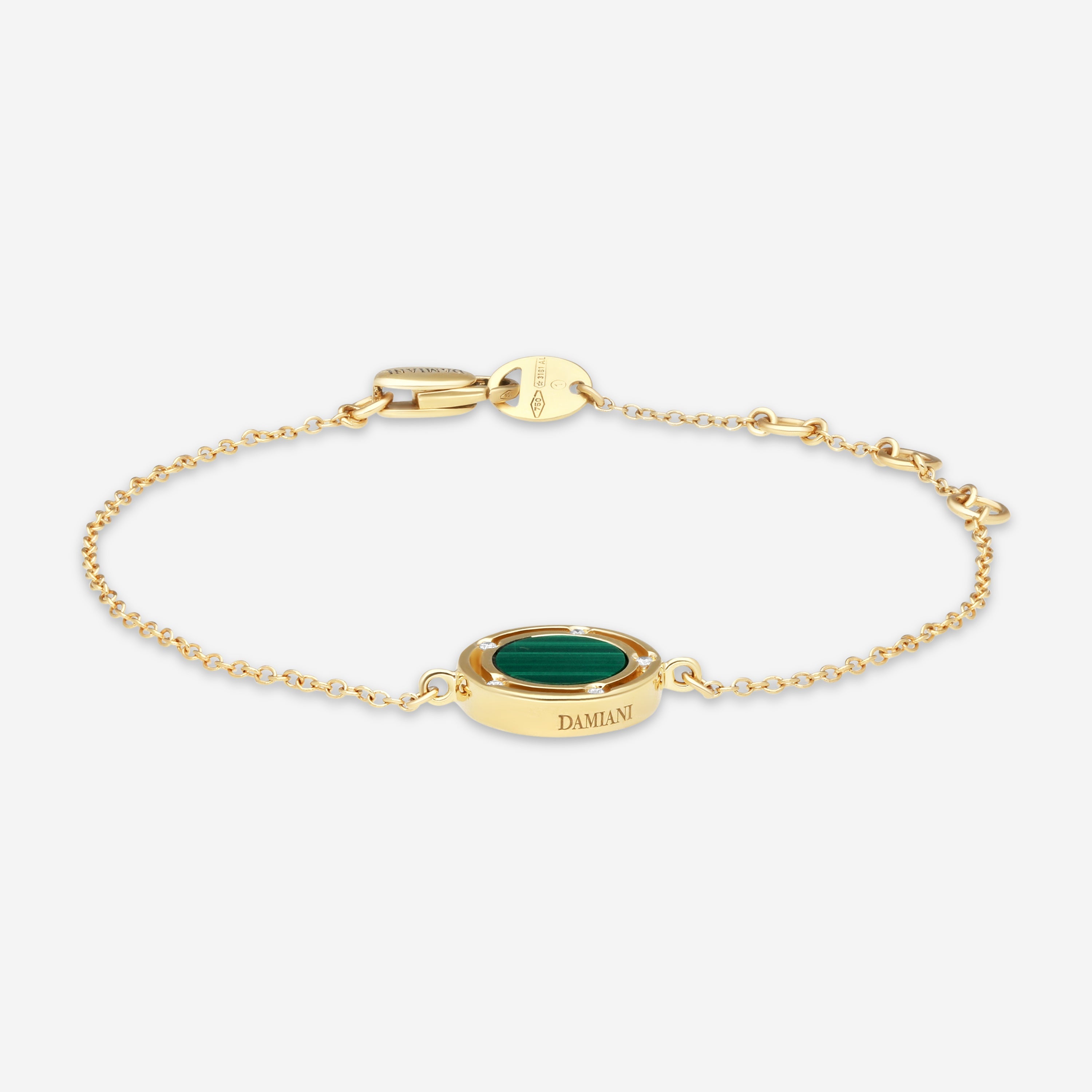 Damiani 18K Yellow Gold Diamond Chain Bracelet 20086907