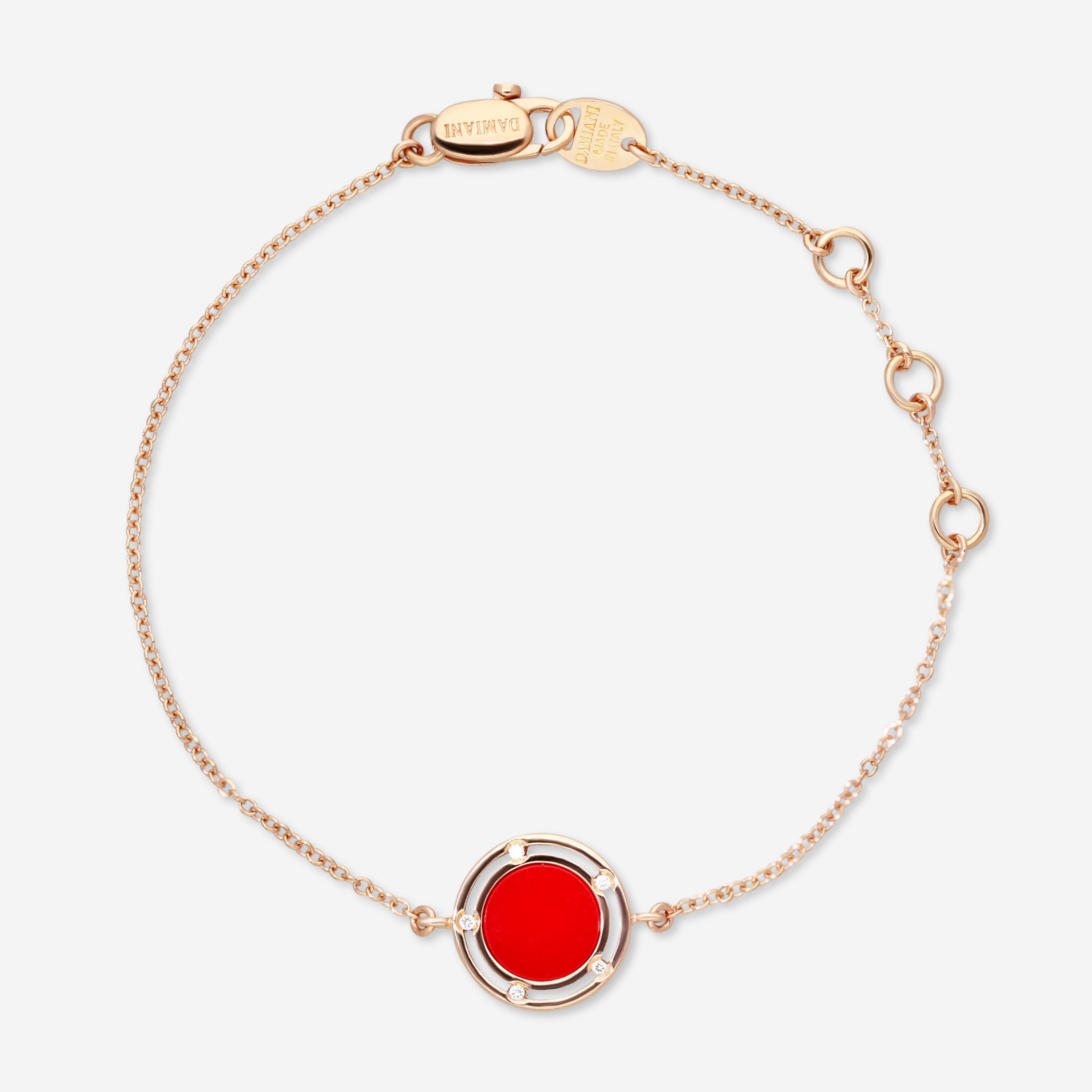 Damiani 18K Rose Gold Diamond Chain Bracelet 20086909