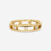 Hearts On Fire Sloane Picot 18K Yellow Gold Floating Diamond Band Ring Sz. 6.25 HP-HBA75678Y-Z65-C - THE SOLIST