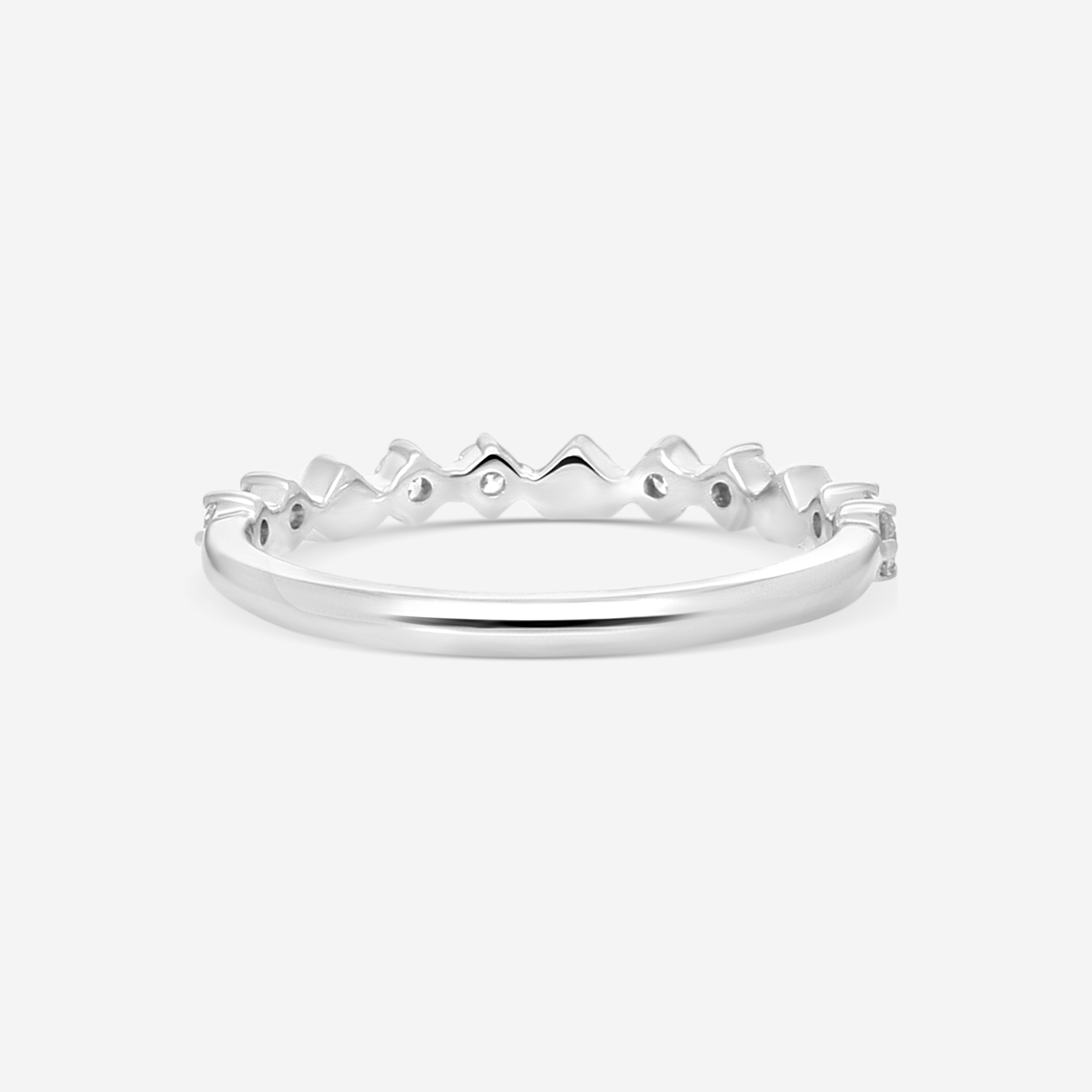 Hearts On Fire Behati 18K White Gold Bold Shapes Ring Sz. 6.5 HP-HBA75658W-N - THE SOLIST