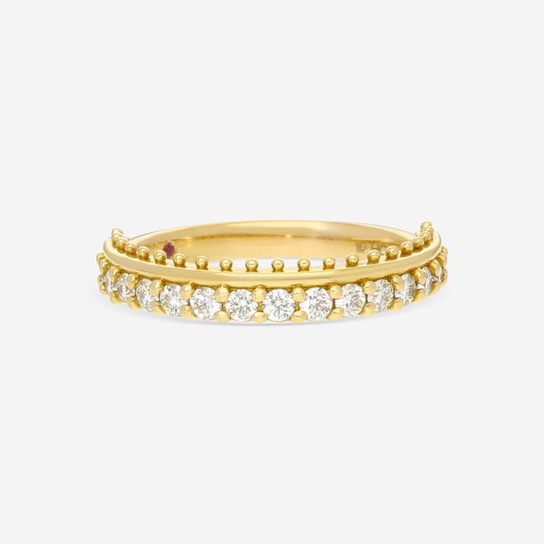 Hearts On Fire Sloane Picot 18K Rose Gold All In A Row Band Ring Sz. 6.25 HP-HBA75688R-N - THE SOLIST