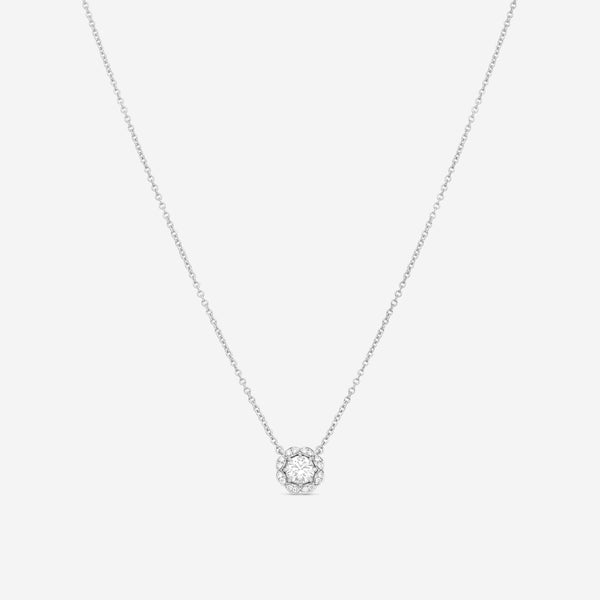 Hearts On Fire Lorelei 18K White Gold Diamond Halo Pendant HFPLORDIAH00508W - THE SOLIST