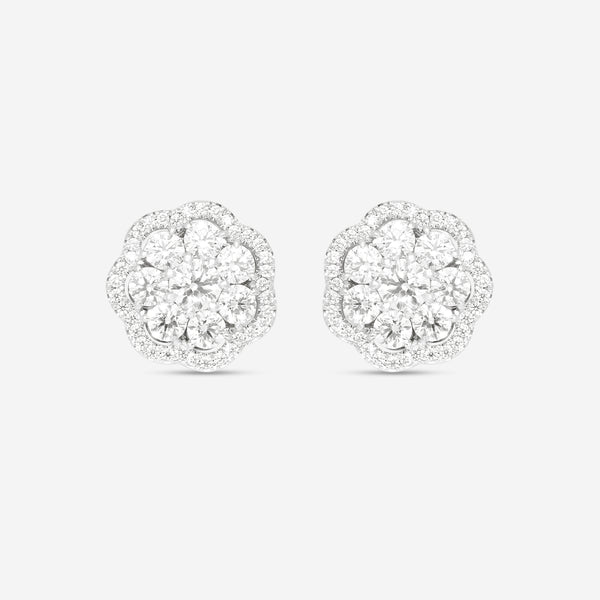 Hearts On Fire Aurora 18K White Gold Diamond Stud Earrings HFEAURC02478W-C - THE SOLIST