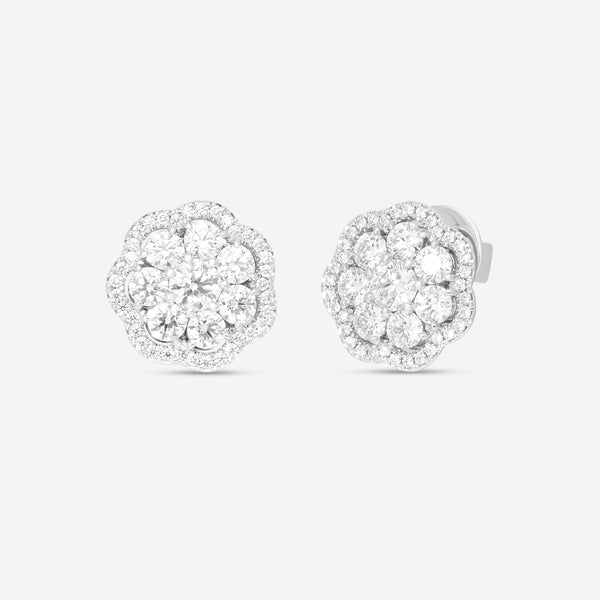 Hearts On Fire Aurora 18K White Gold Diamond Stud Earrings HFEAURC02478W-C - THE SOLIST