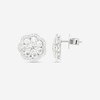 Hearts On Fire Aurora 18K White Gold Diamond Stud Earrings HFEAURC02478W-C - THE SOLIST