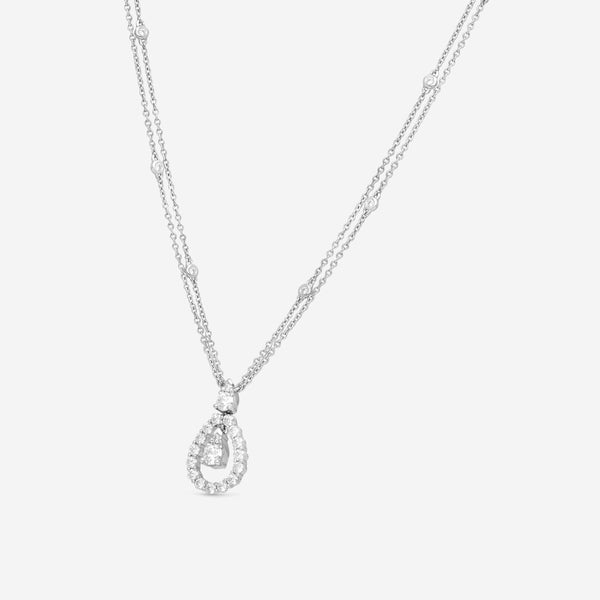 Hearts On Fire Aerial 18K White Gold Diamond Drop Necklace HFNADD00858W - THE SOLIST