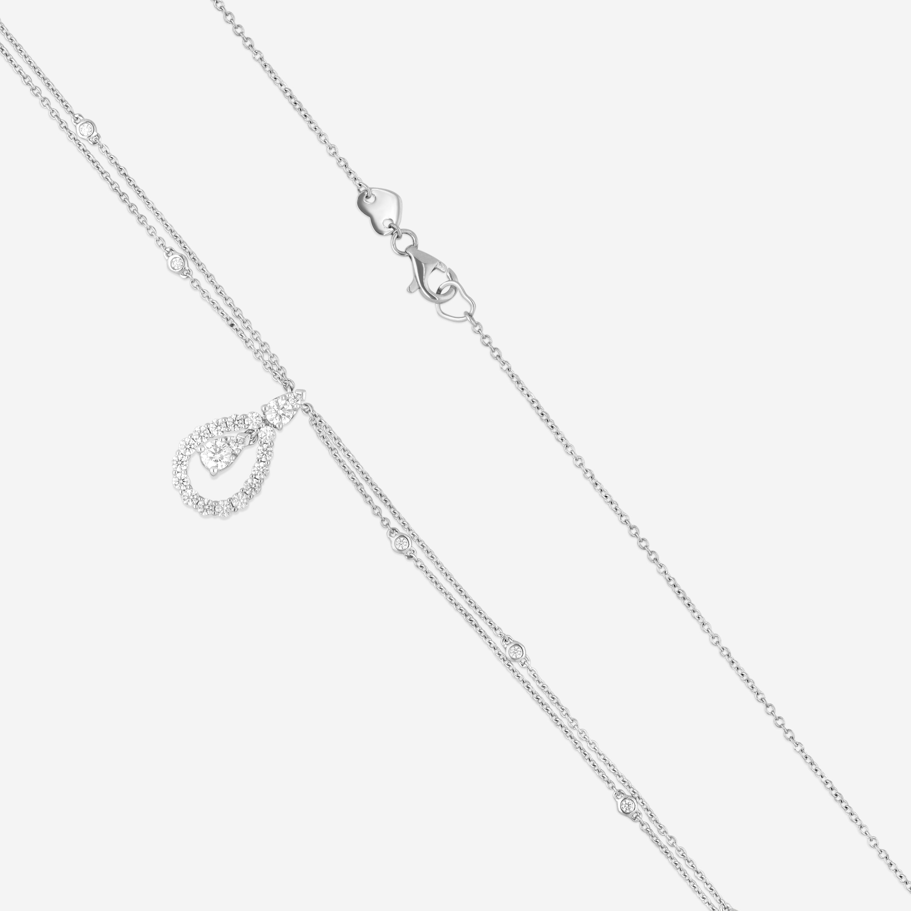 Hearts On Fire Aerial 18K White Gold Diamond Drop Necklace HFNADD00858W