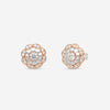 Hearts On Fire Lorelei 18K Rose Gold & Platinum Alternating Halo Stud Earrings HFELORALTH00608RP - THE SOLIST
