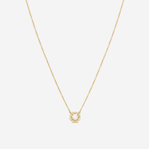 Hearts On Fire Lorelei 18K Yellow Gold Diamond Halo Pendant HFPLORDIAH00508Y - THE SOLIST