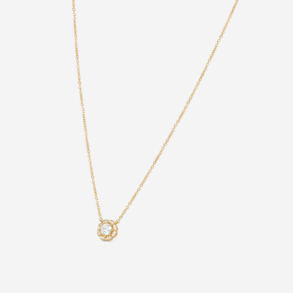 Hearts On Fire Lorelei 18K Yellow Gold Diamond Halo Pendant HFPLORDIAH00508Y - THE SOLIST