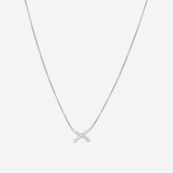 Hearts On Fire Charmed 18K White Gold X Pendant HFPCX00118W - THE SOLIST