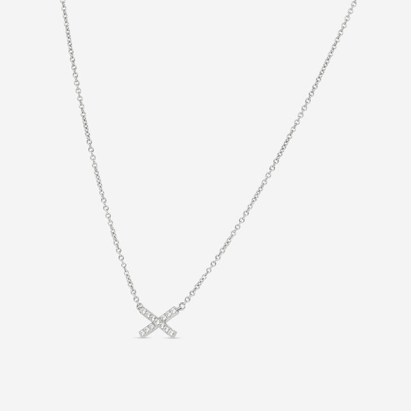 Hearts On Fire Charmed 18K White Gold X Pendant HFPCX00118W - THE SOLIST