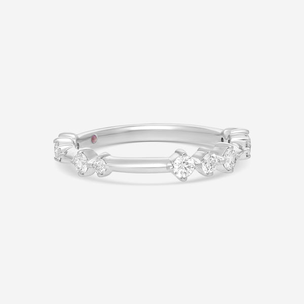 Hearts On Fire Love Code 18K White Gold Band Ring Sz. 6.5 HP-HBA75648W-C - THE SOLIST