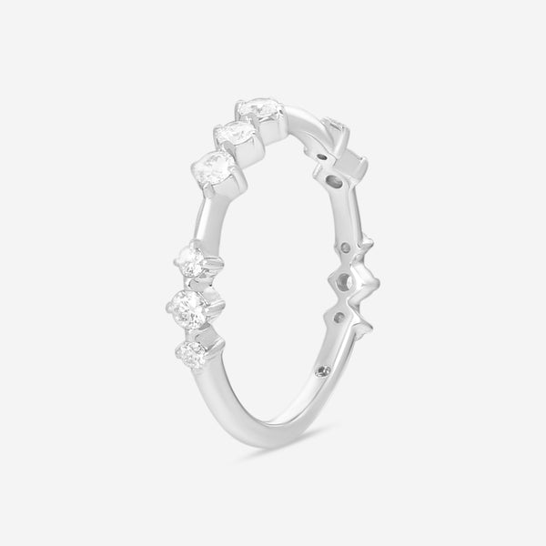 Hearts On Fire Love Code 18K White Gold Band Ring Sz. 6.5 HP-HBA75648W-C - THE SOLIST