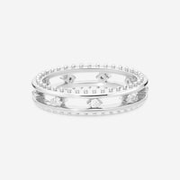 Hearts On Fire Sloane Picot 18K White Gold Floating Diamond Band Ring Sz. 6.5 HP-HBA75678W-Z65-C - THE SOLIST