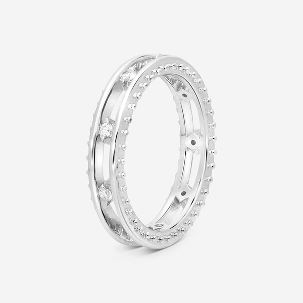 Hearts On Fire Sloane Picot 18K White Gold Floating Diamond Band Ring Sz. 6.5 HP-HBA75678W-Z65-C - THE SOLIST
