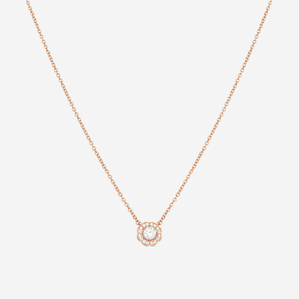 Hearts On Fire Lorelei 18K Rose Gold Diamond Halo Pendant HFPLORDIAH00258R - THE SOLIST