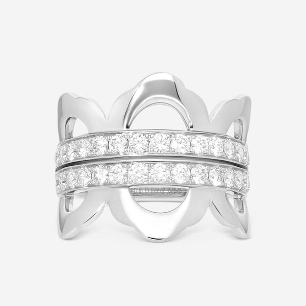 Hearts On Fire Lorelei 18K White Gold Ring Sz. 6.5 HFRLORL01058W - THE SOLIST