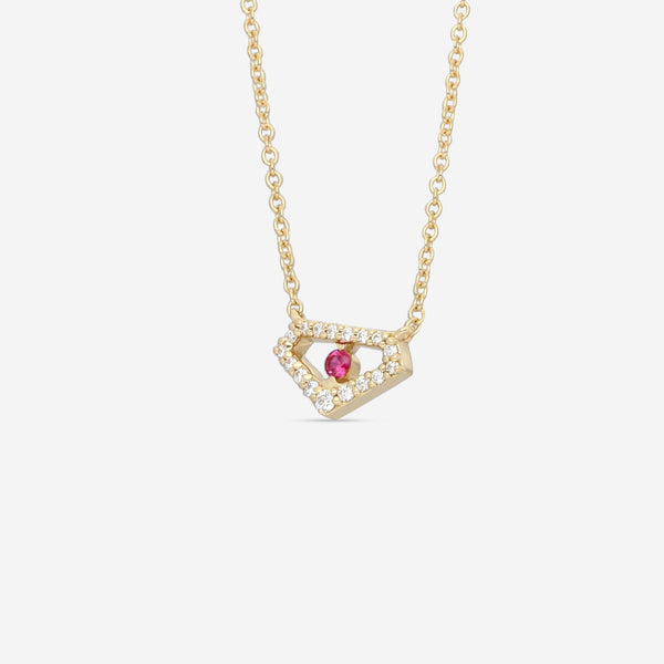 Hearts On Fire Triplicity 18K Yellow Gold Voyage Emblem Pendant HFPTRIPDRVOY00128Y - THE SOLIST