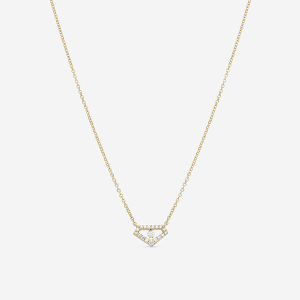 Hearts On Fire Triplicity 18K Yellow Gold Emblem Pendant HFPTRIPEM00128Y - THE SOLIST