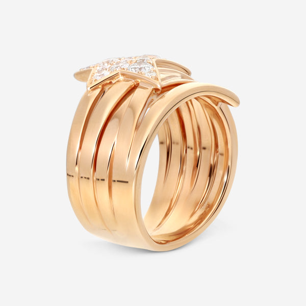 Hearts On Fire Illa 18K Rose Gold Wraparound Comet Ring Sz. 6.75 HFRILWC00608R - THE SOLIST