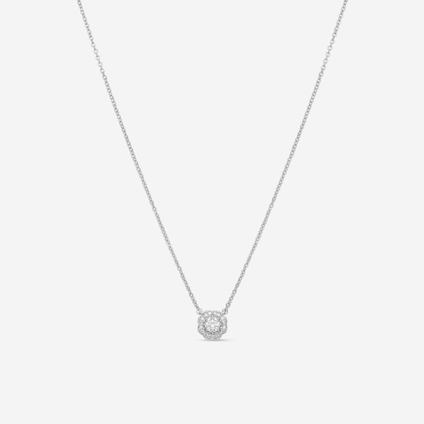 Hearts On Fire Lorelei 18K White Gold Diamond Halo Pendant HFPLORDIAH00258W - THE SOLIST