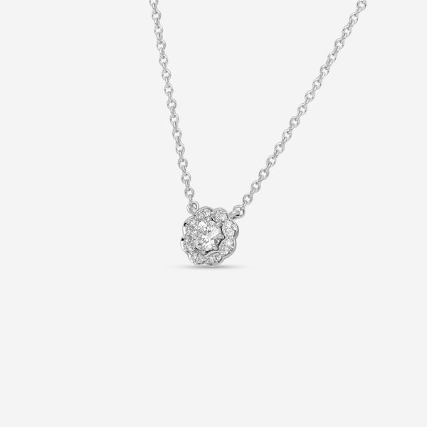 Hearts On Fire Lorelei 18K White Gold Diamond Halo Pendant HFPLORDIAH00258W - THE SOLIST