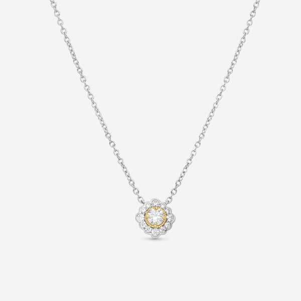 Hearts On Fire Liliana Platinum & 18K Yellow Gold Diamond Flower Pendant HFPLILFLWR00288P - THE SOLIST