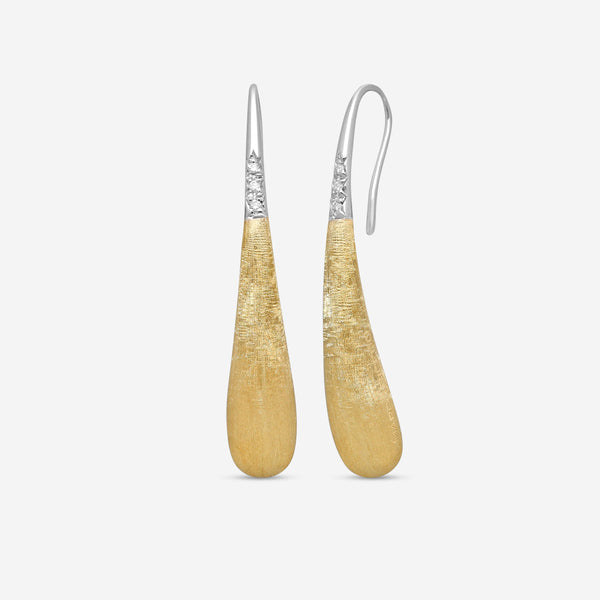 Marco Bicego Lucia 18K Yellow & White Gold Diamond Drop Earrings OB1676_B_YW_Q6