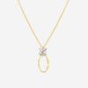 Marco Bicego Marrakech Onde 18K Yellow Gold & White Gold Diamond Pendant Necklace CG830_B3_YW_M5