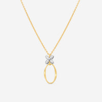 Marco Bicego Marrakech Onde 18K Yellow Gold & White Gold Diamond Pendant Necklace CG830_B3_YW_M5