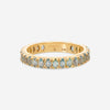 Armenta Rose World 14K Rose Gold Marquise Swiss Blue Topaz Stack Band Ring Sz. 6.5 17470