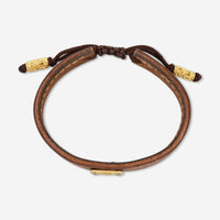 Armenta 18K Yellow Gold, Blackened Sterling Silver & Leather Champagne Diamond Bracelet 18982 - THE SOLIST